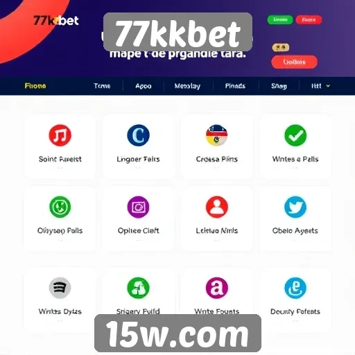 Visão geral das funcionalidades do 77kkbet