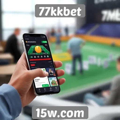 Experiência móvel no 77kkbet é otimizada